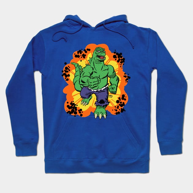 Radioactive Smash! Hoodie by Bommush Designs